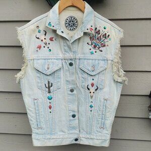 Vintage Levi embellished Vest size M